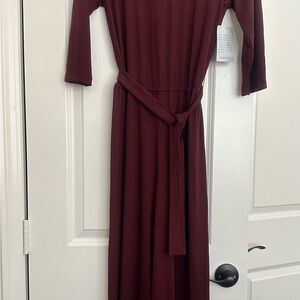 Elegant Burgundy Jumpsuit